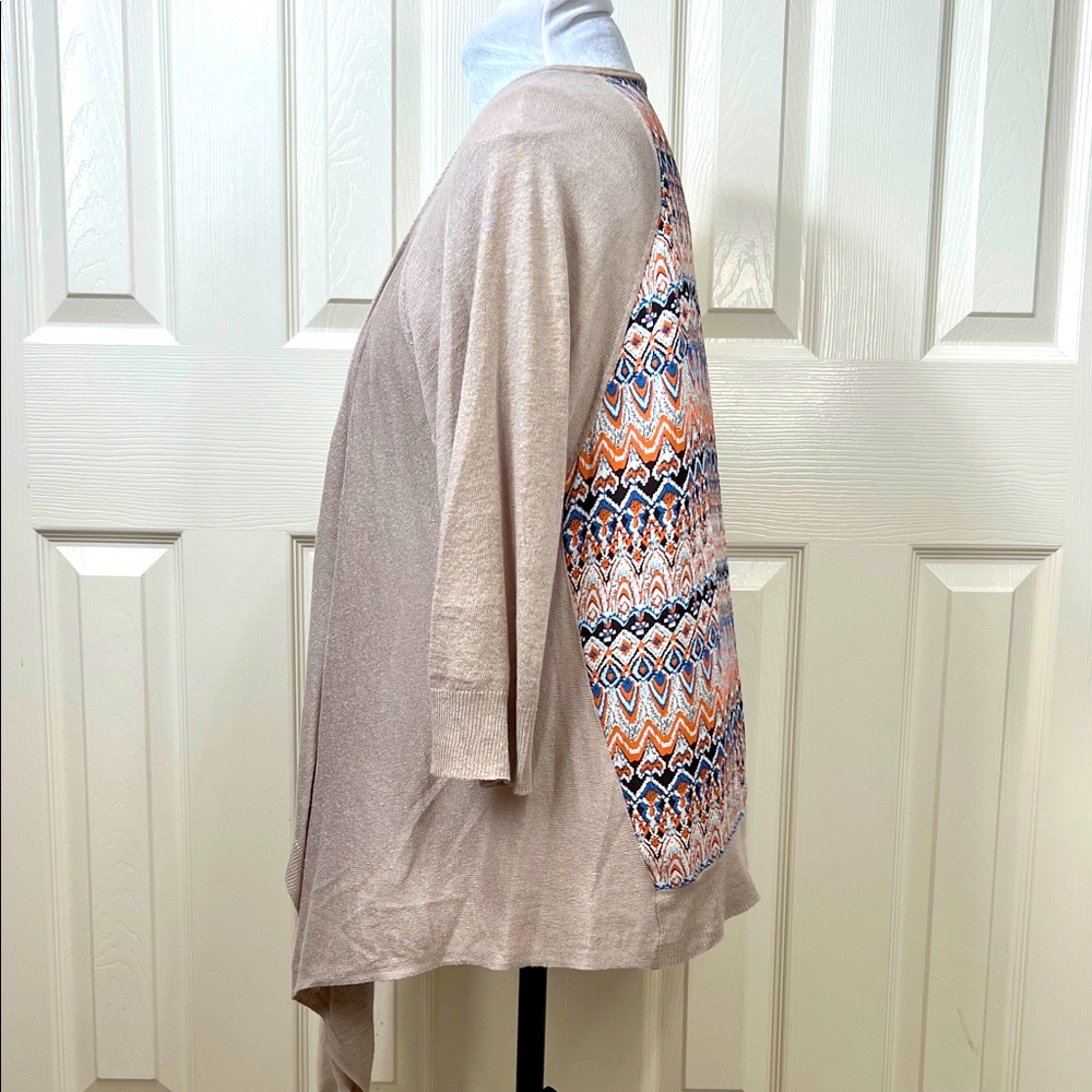 Chico's Tan Brown Open Front Pattern Back Bren Ca… - image 5